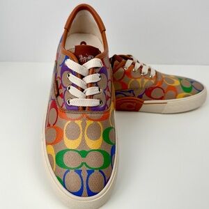**NEW - NEVER WORN** COACH Citysole Skate Signature Color Logo Canvas Sneaker